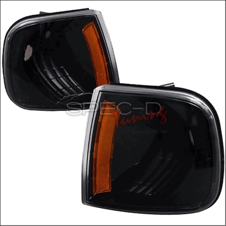 Overtime Corner Lights for 97 to 03 Ford F150, Black - 10 x 10 x 12 in. OV18279